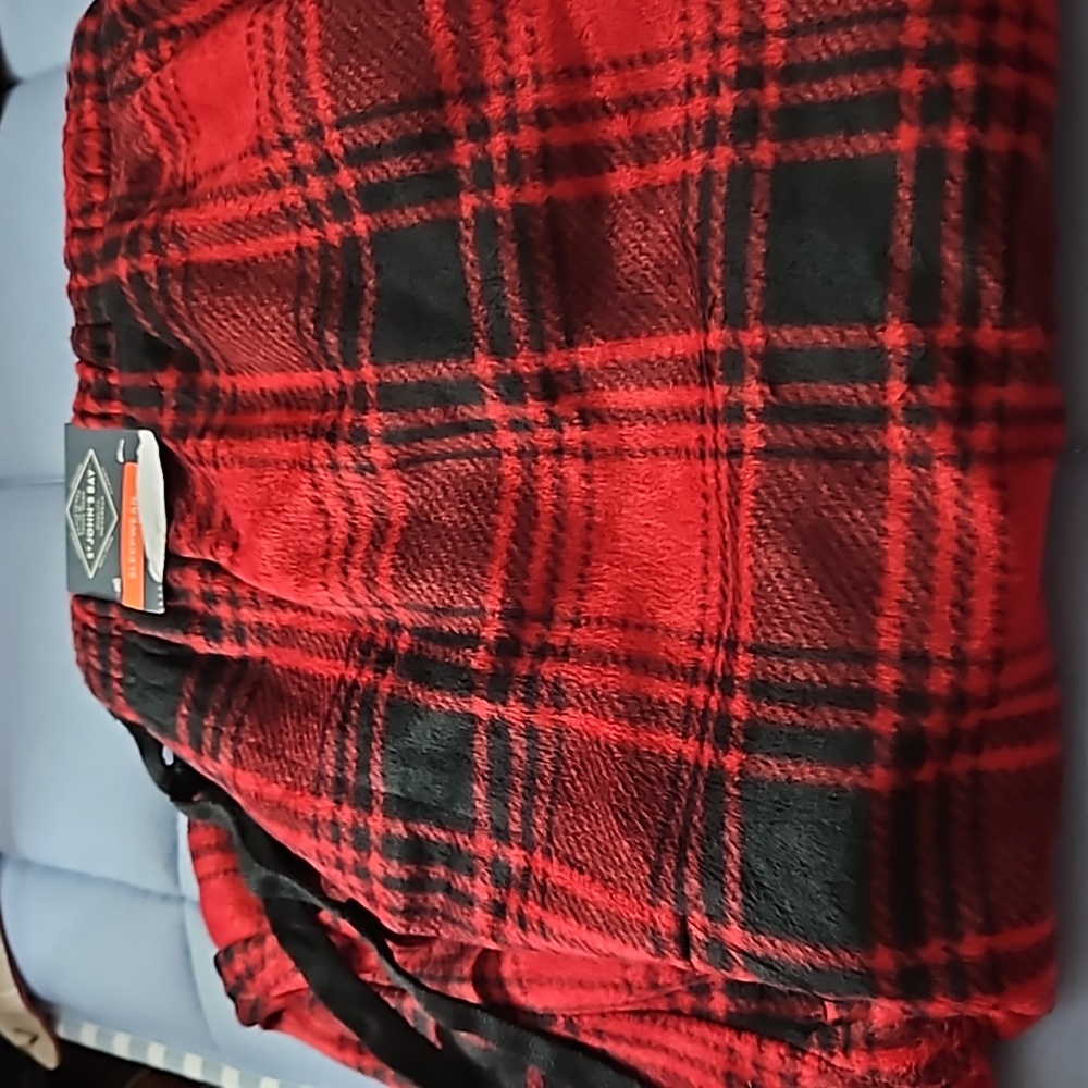 St Johns Bay Size Large Red Tartan Pajama Pants Sleepwear